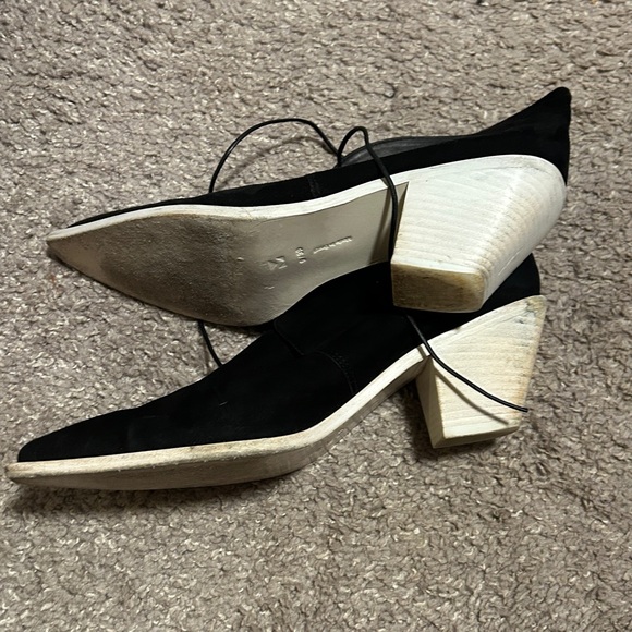 Mercedes black suede karrington ankle boots size 9/39 - Picture 6 of 6